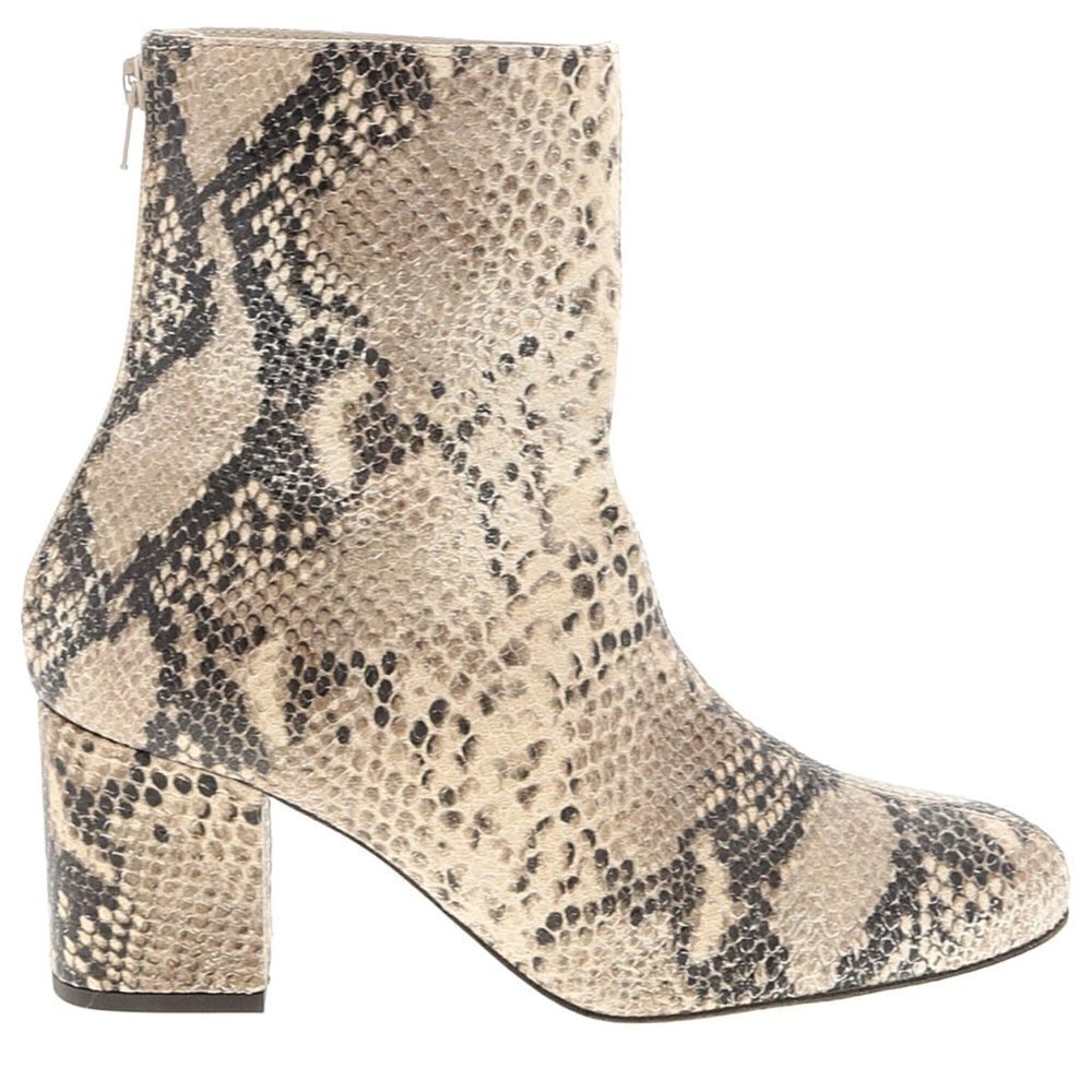 Snakeskin Ankle Boots